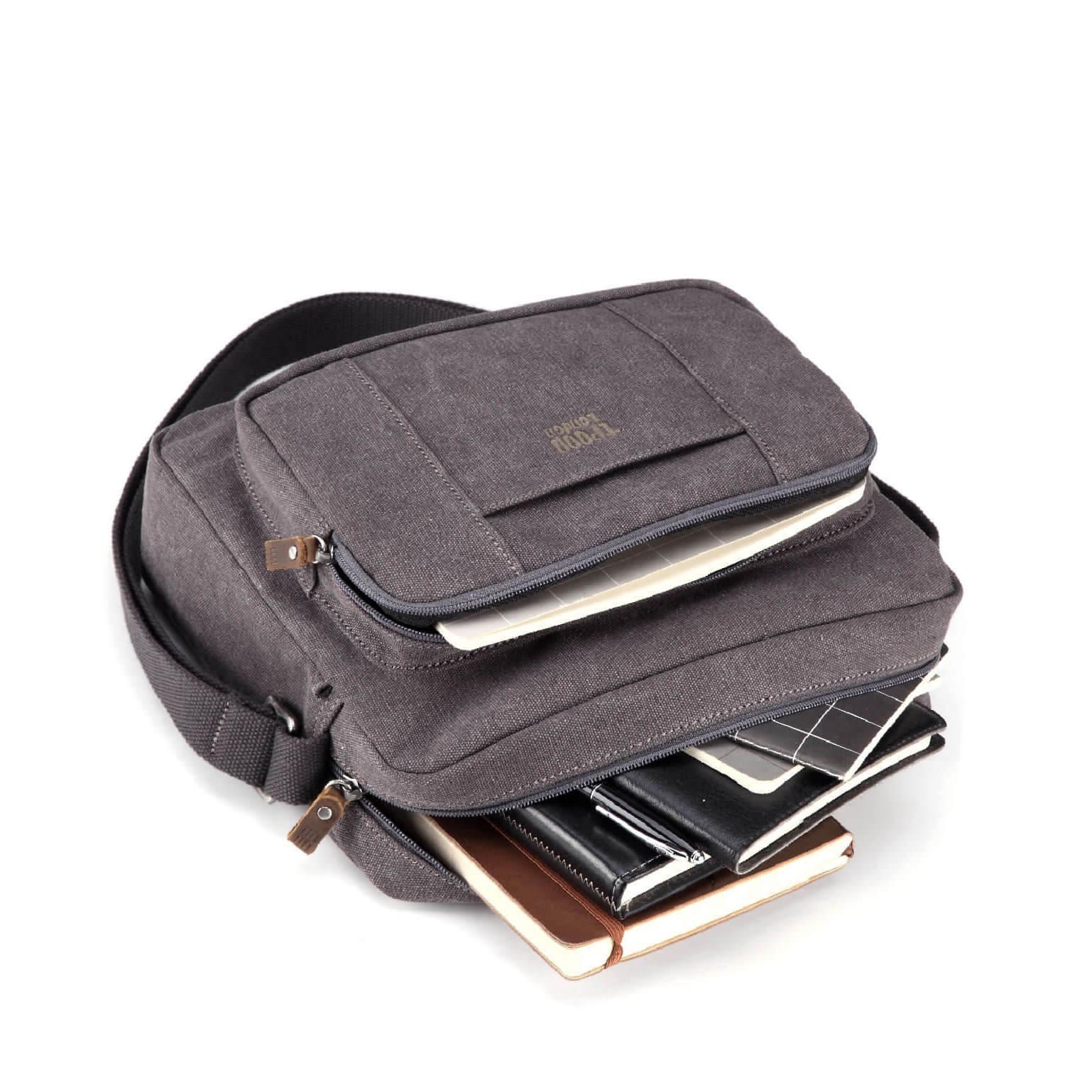 TRP0234 Troop London Classic Canvas Across Body Bag-7