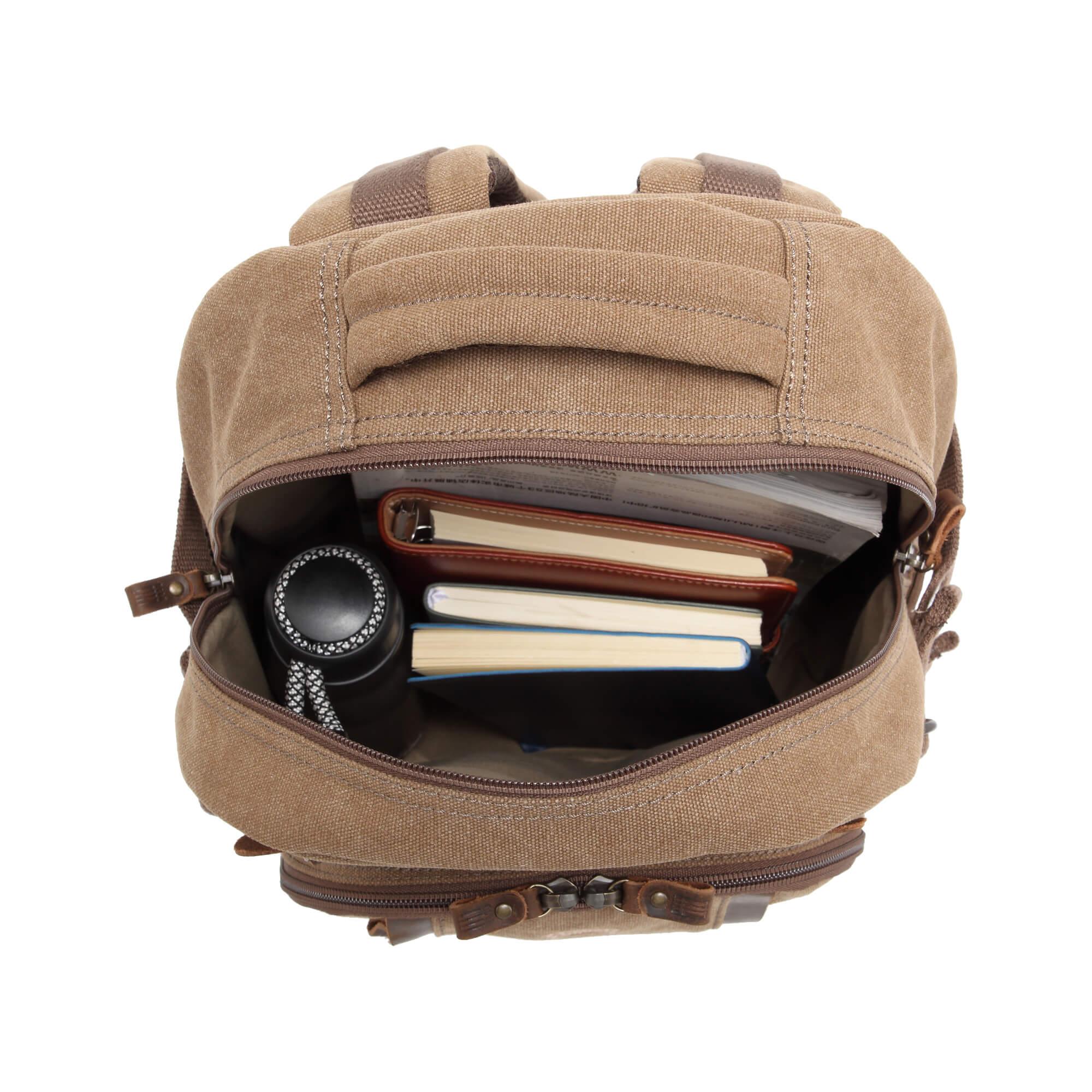 TRP0257 Troop London Classic Canvas Laptop Backpack - Large-29