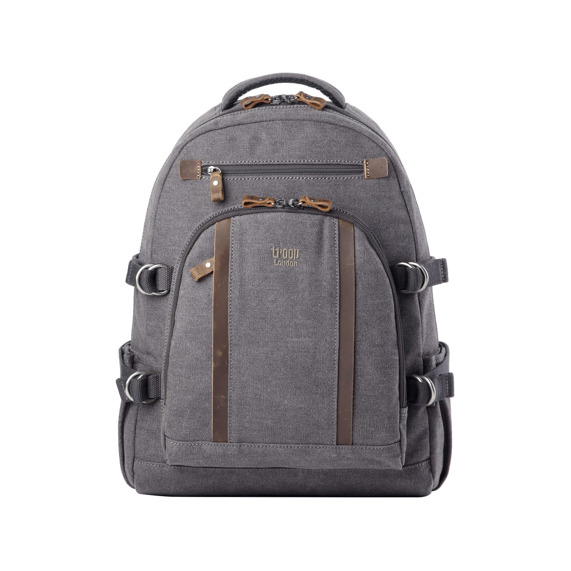 TRP0257 Troop London Classic Canvas Laptop Backpack - Large-30