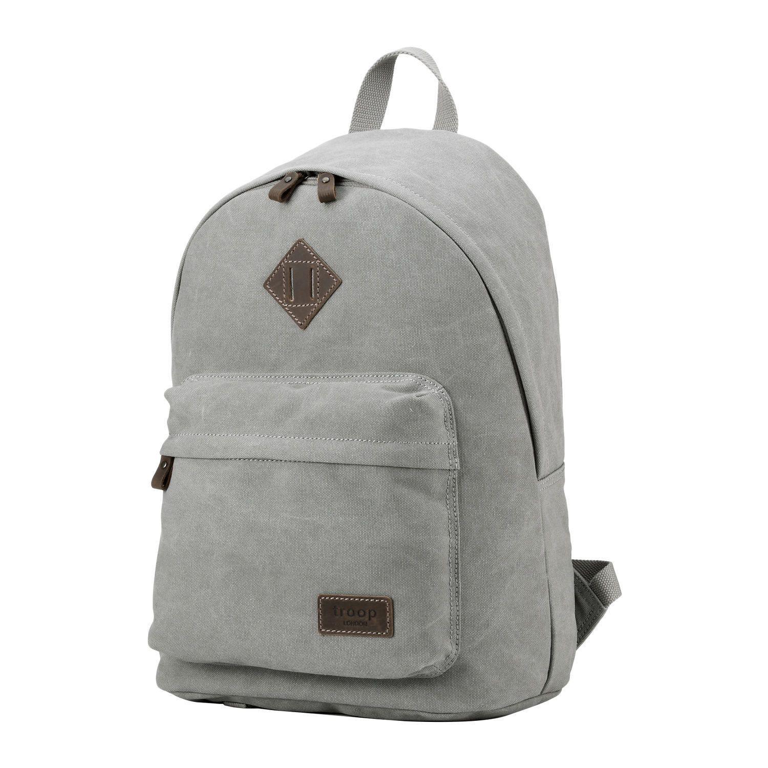 TRP0384 Troop London Heritage Canvas Backpack, Casual Daypack-15