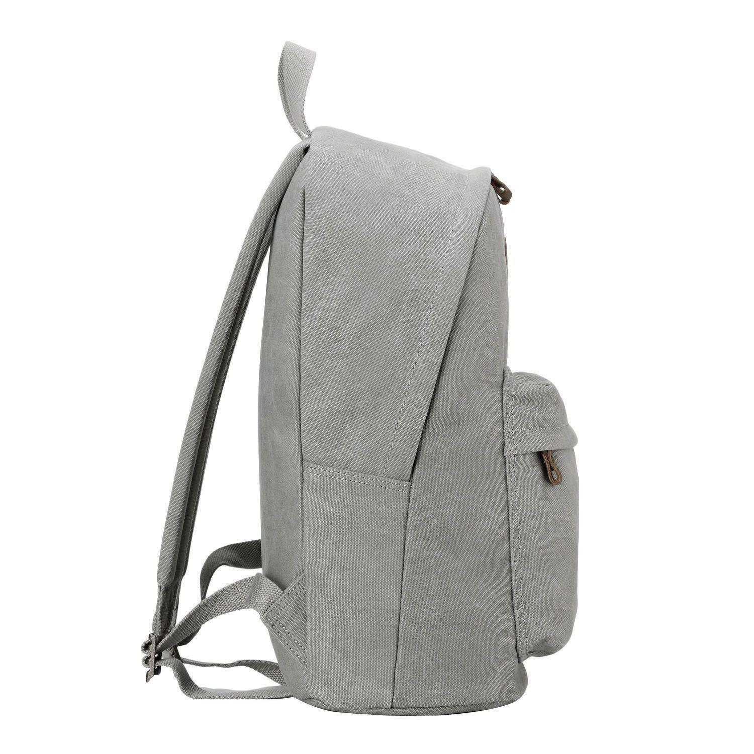TRP0384 Troop London Heritage Canvas Backpack, Casual Daypack-16