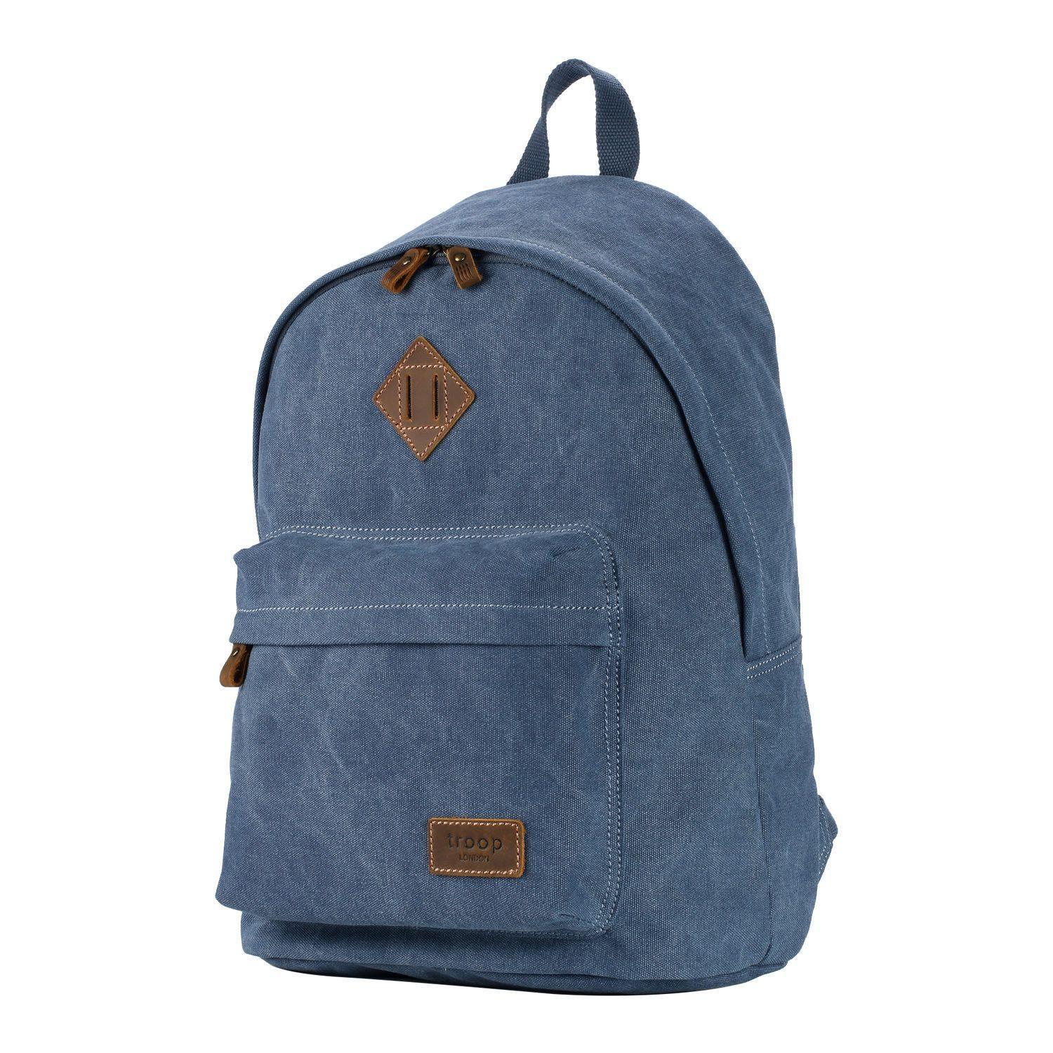TRP0384 Troop London Heritage Canvas Backpack, Casual Daypack-1