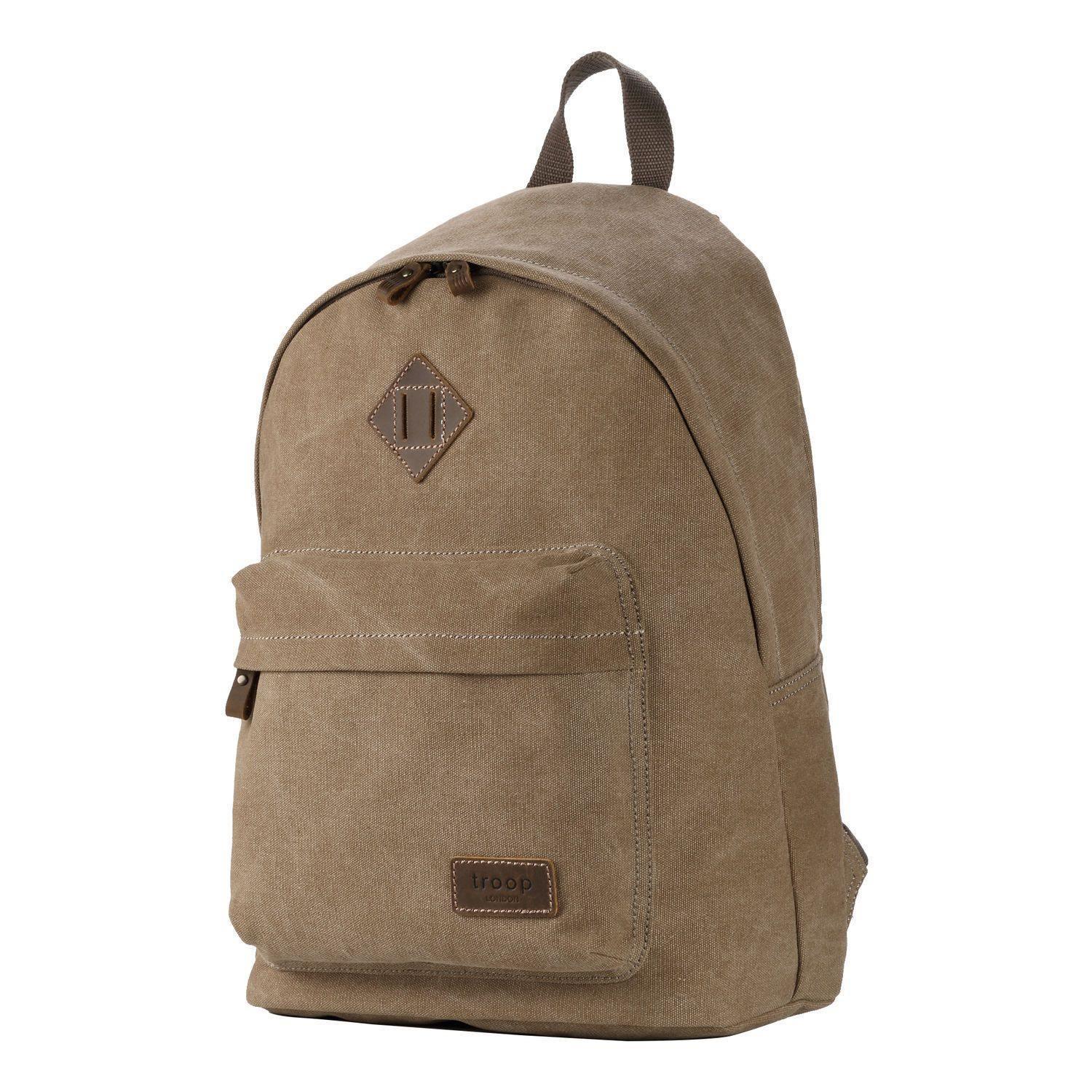 TRP0384 Troop London Heritage Canvas Backpack, Casual Daypack-24