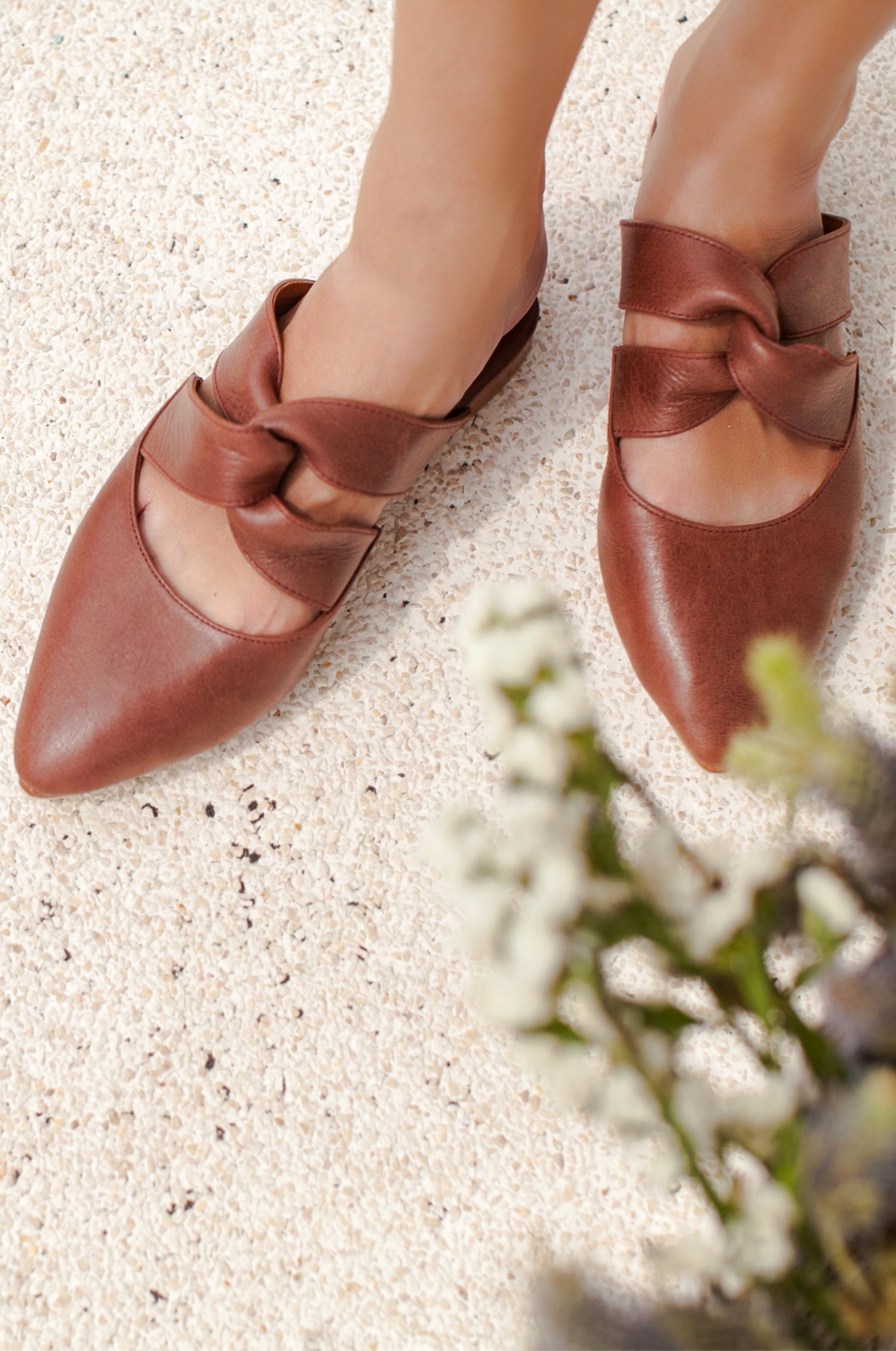 Taj Mahal Pointy Toe Mules by Bali ELF