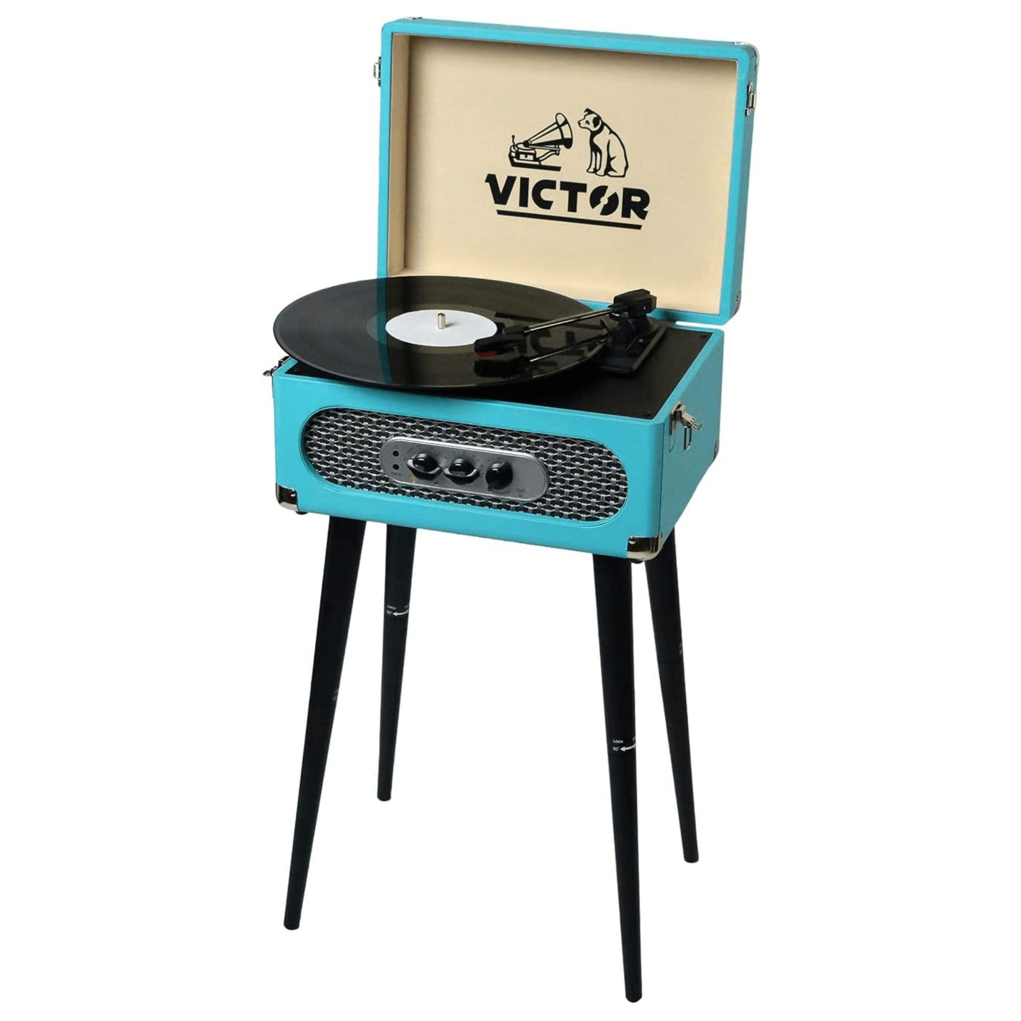 Victor Andover 5-in-1 Music Center with Chair-Height Legs and Bluetooth Function