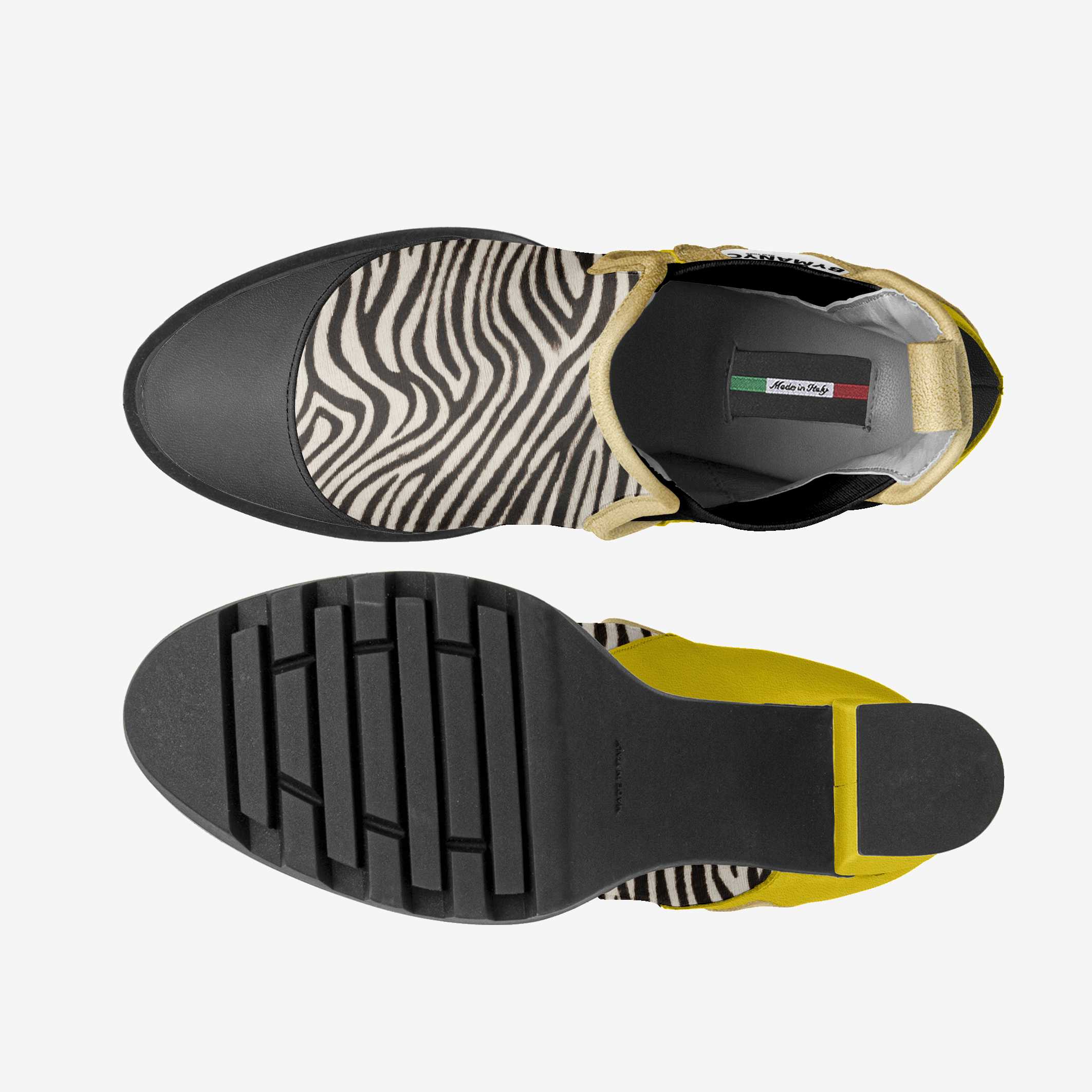 Vegan Elastic Designer Boot BYMANYC ® New York Urban Black-3