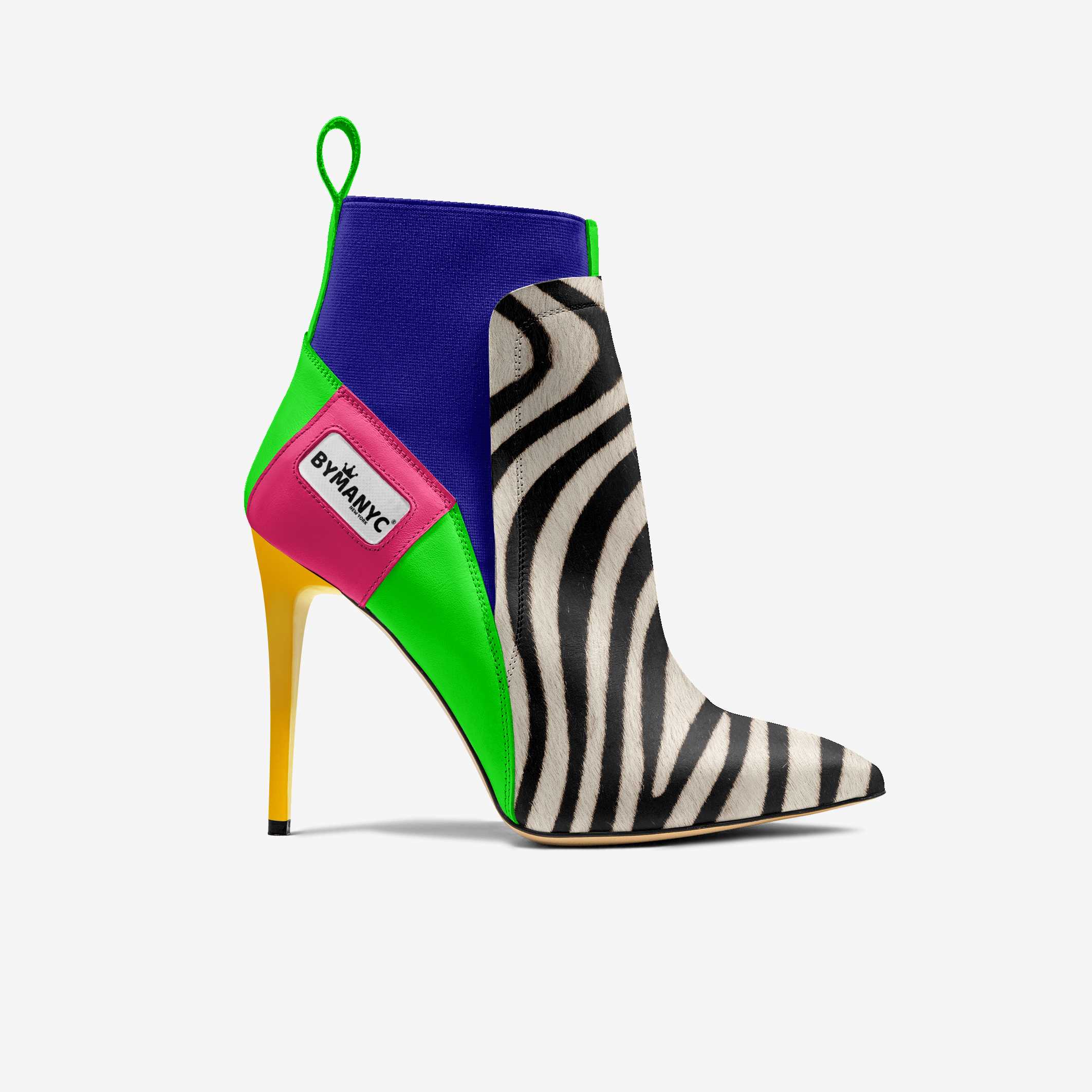 Vegan Heeled Shoe Women BYMANYC ® New York Chelsea Noir Edge-0