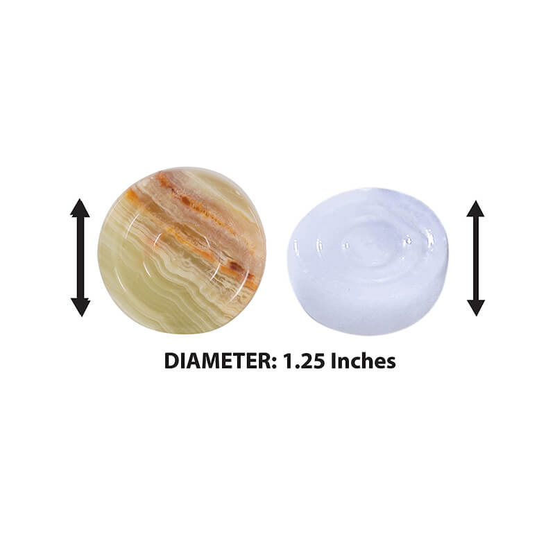 White and Green Onyx Marble Checkers Pieces Set For 15 Inches Checkers Game-4