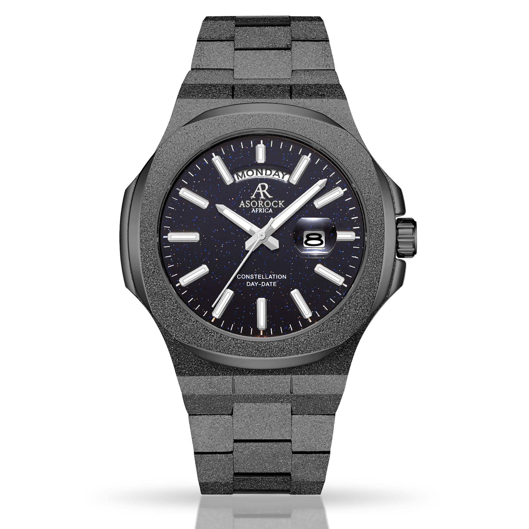All Black frosted stardust Constellation Day-Date