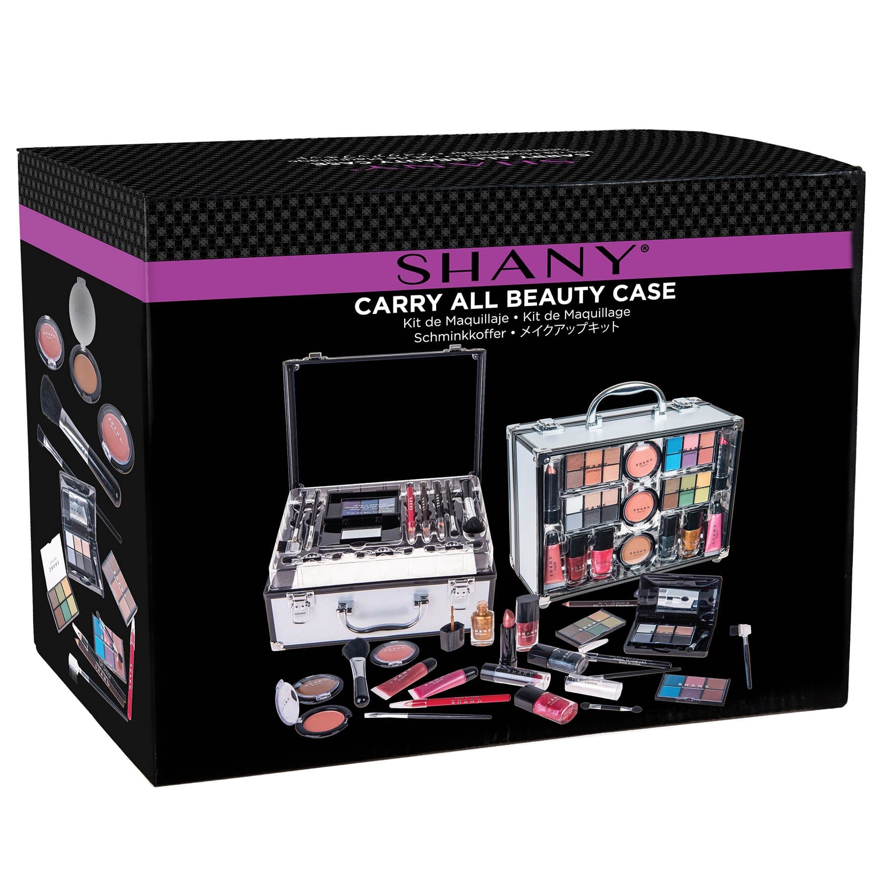 Carry All Trunk Makeup Set - Silver-1