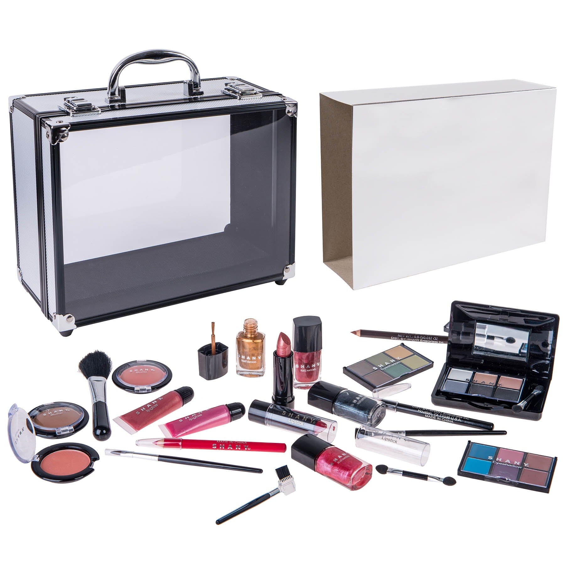 Carry All Trunk Makeup Set - Silver-2