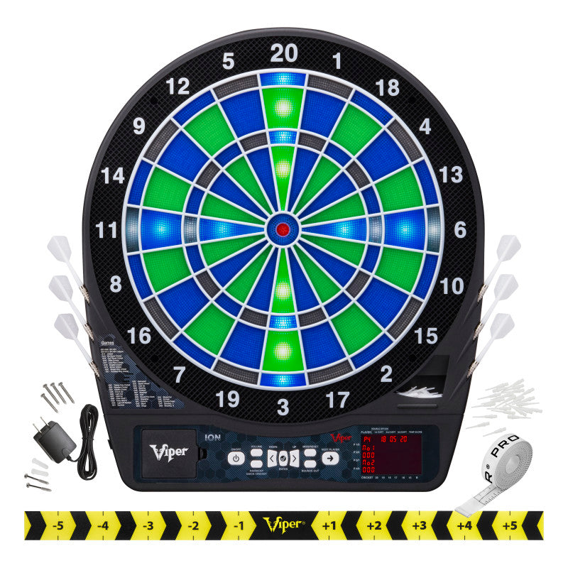 Viper Ion Illuminated Electronic Dartboard, 15.5" Regulation Target-0