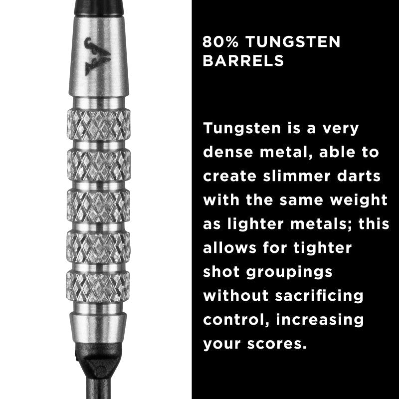 Viper Bully Darts 80% Tungsten Soft Tip Dart Set 5 Knurled Rings 18 Grams-4