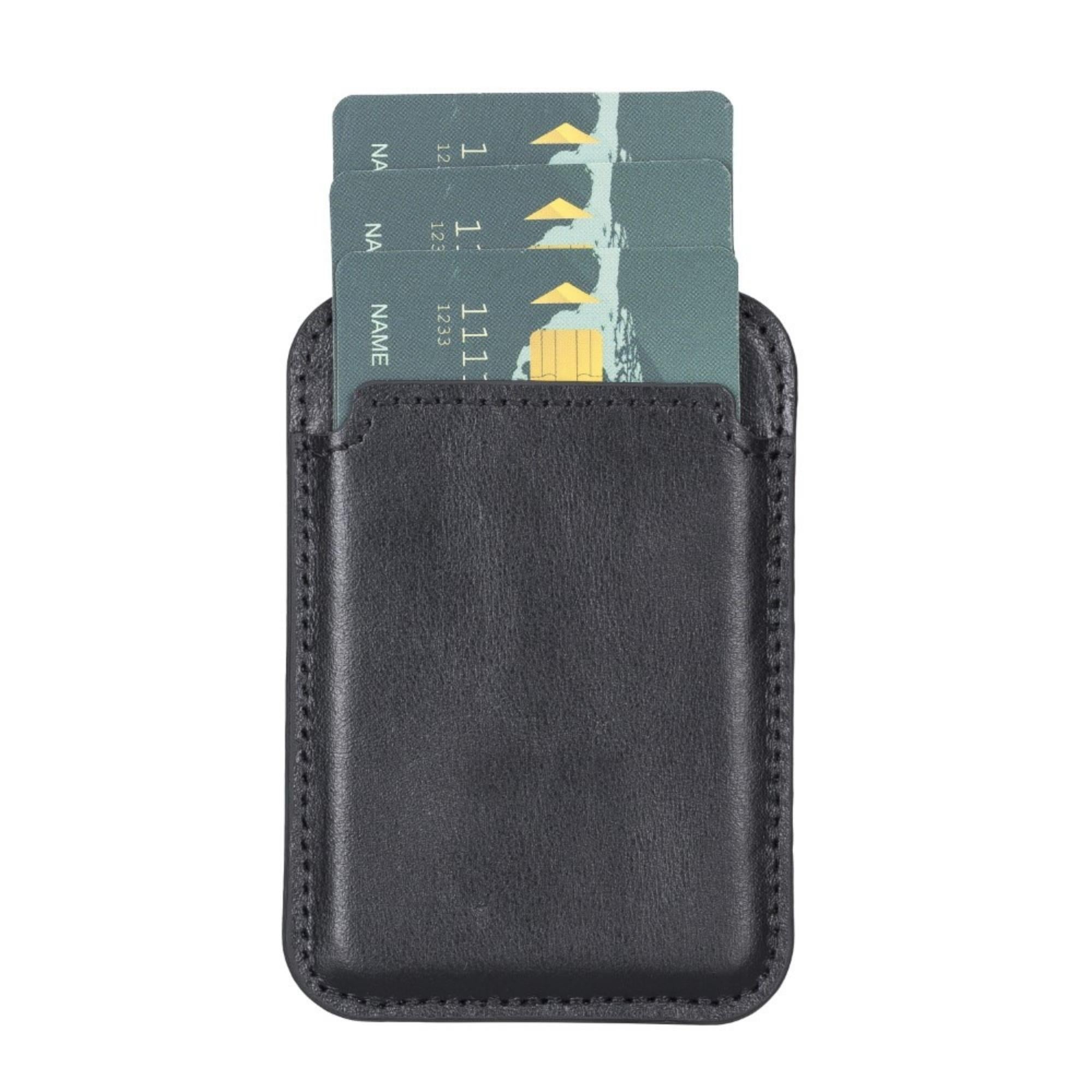 Cortland Full-Grain Leather Card Holder Wallet with Magnet-7