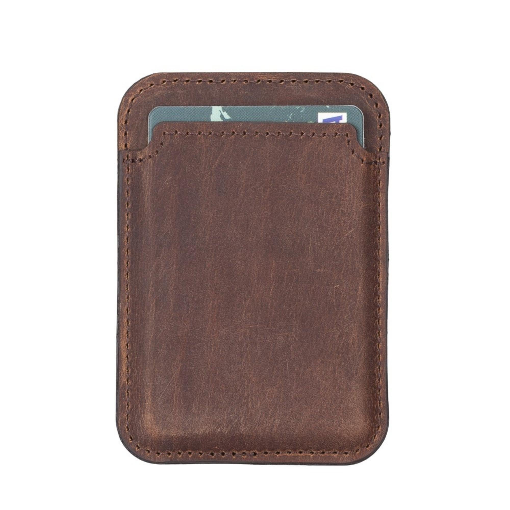 Cortland Full-Grain Leather Card Holder Wallet with Magnet-14