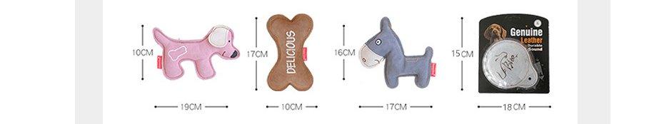 Cowhide Animal Training Toys