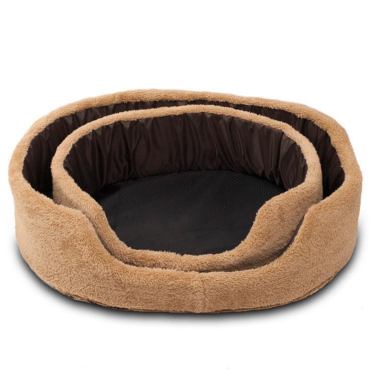 Cozypaws Plush Round Dog Bed - Luxurious Warmth For Your Furry Friend
