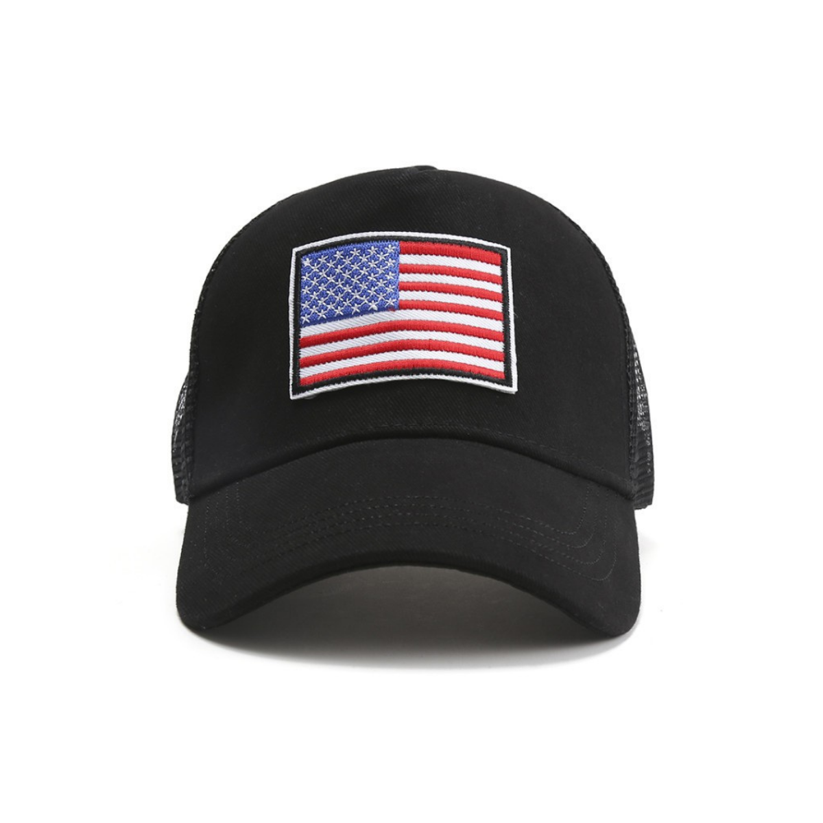 American Flag Trucker Hat with Adjustable Strap-32