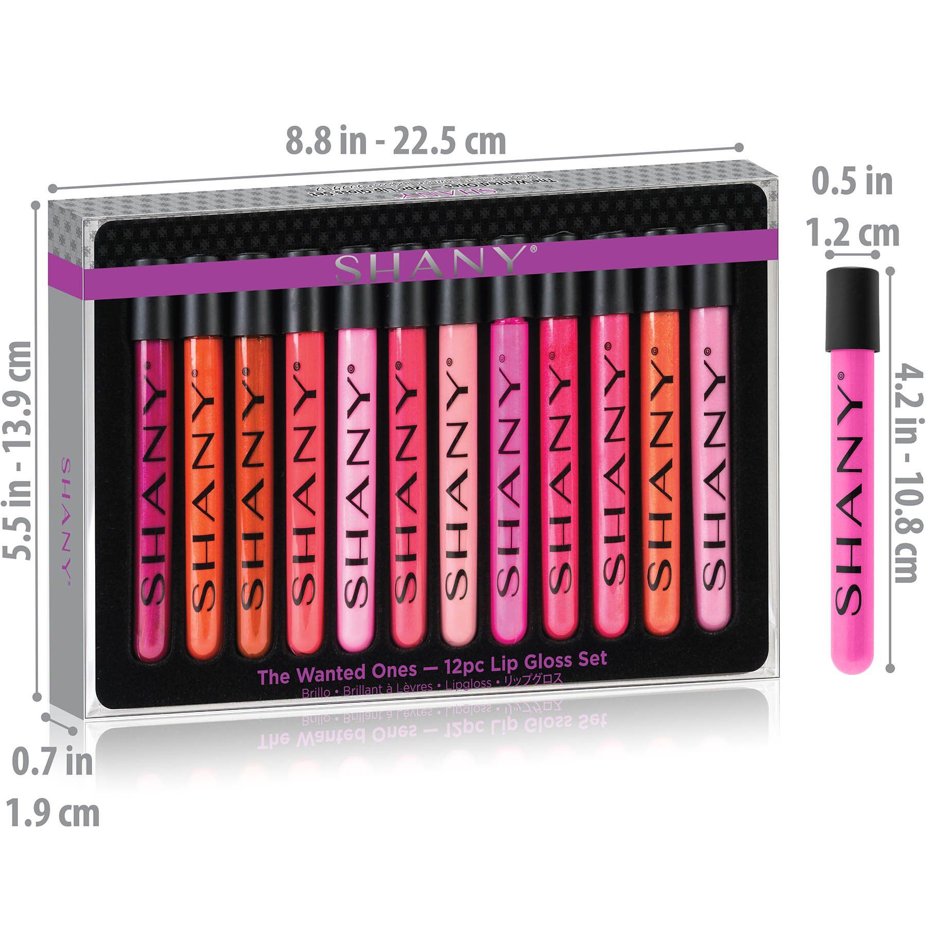 The Wanted Ones - 12 Piece Lip Gloss Set with Aloe Vera and Vitamin E-3