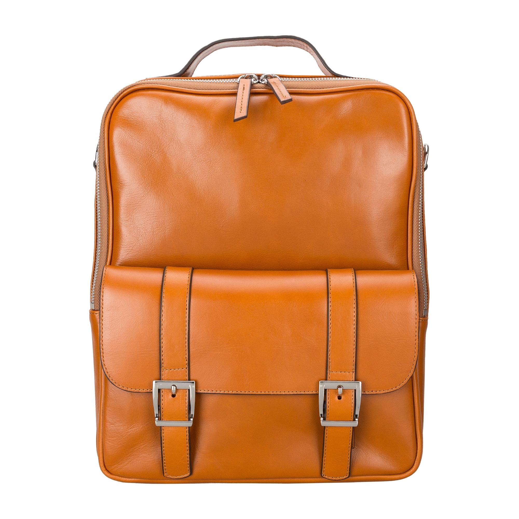 Elmira Leather Laptop Backpack for Men and Women-15