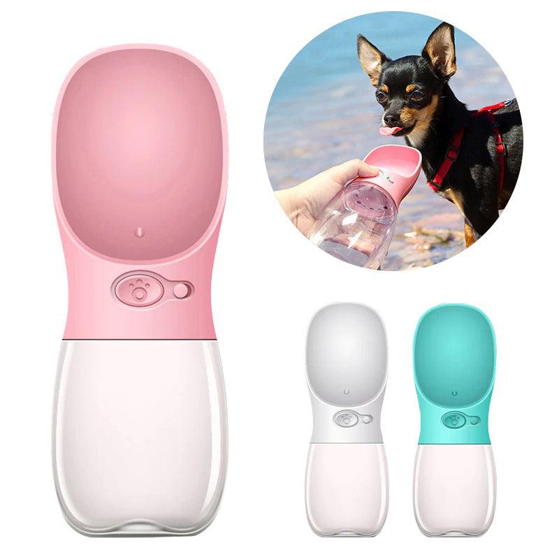 Portable Pet Water Bottle - Leak Proof And Travel Friendly Drinking Bowl For Dogs And Cats by Dog Hugs Cat