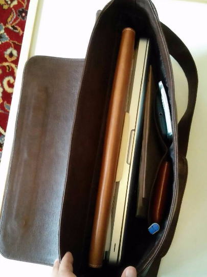 Leather Messenger Bag-3