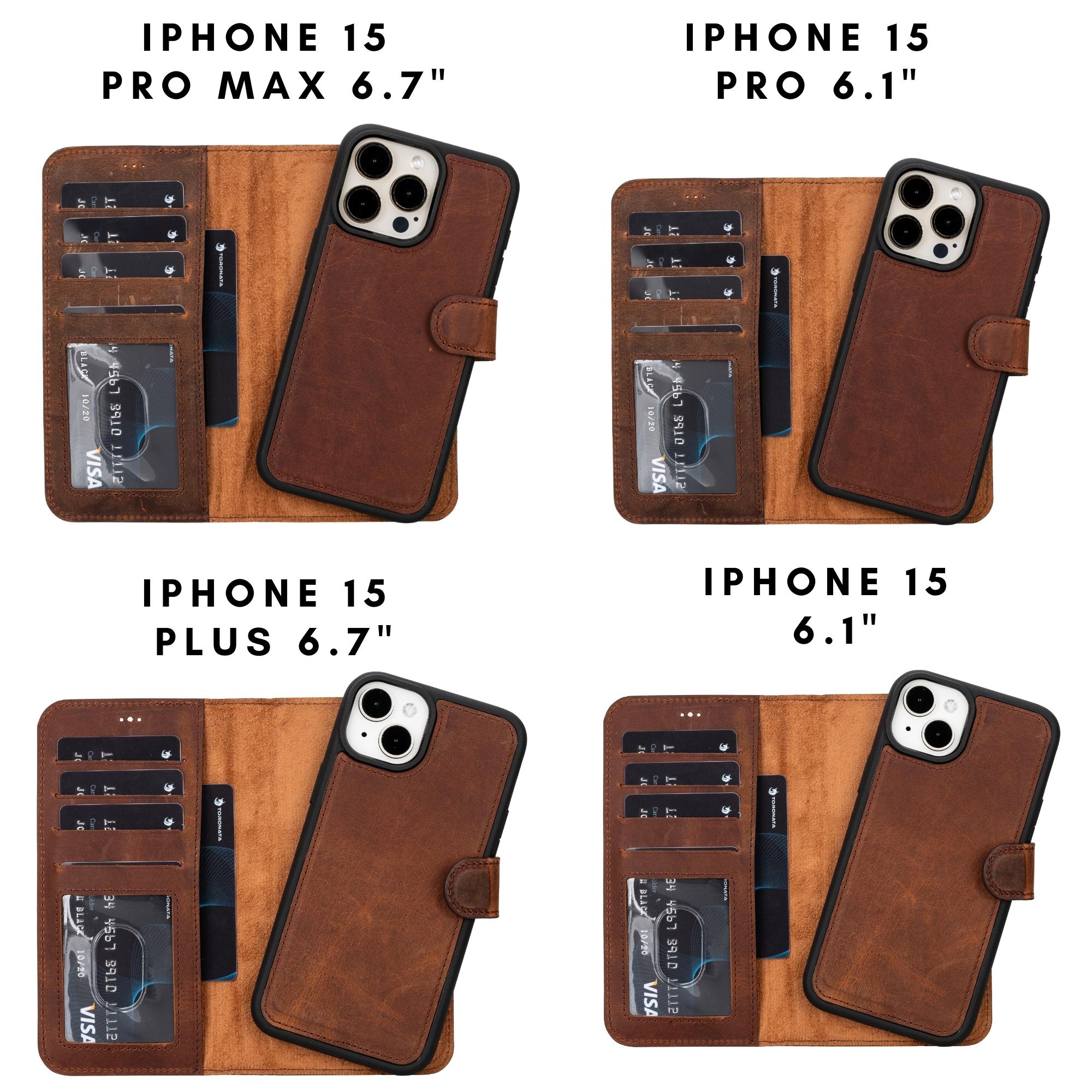 Casper Leather iPhone 15 Series Wallet Case-43