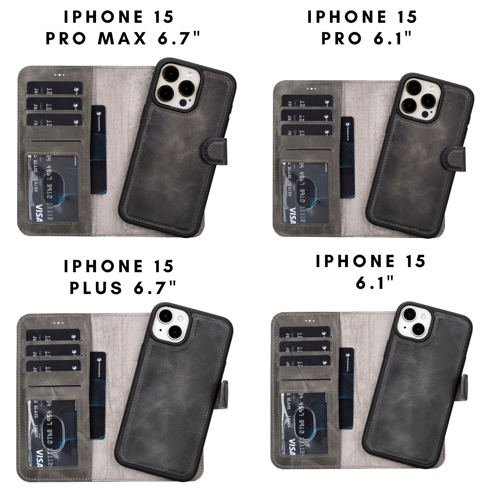 Casper Leather iPhone 15 Series Wallet Case-86