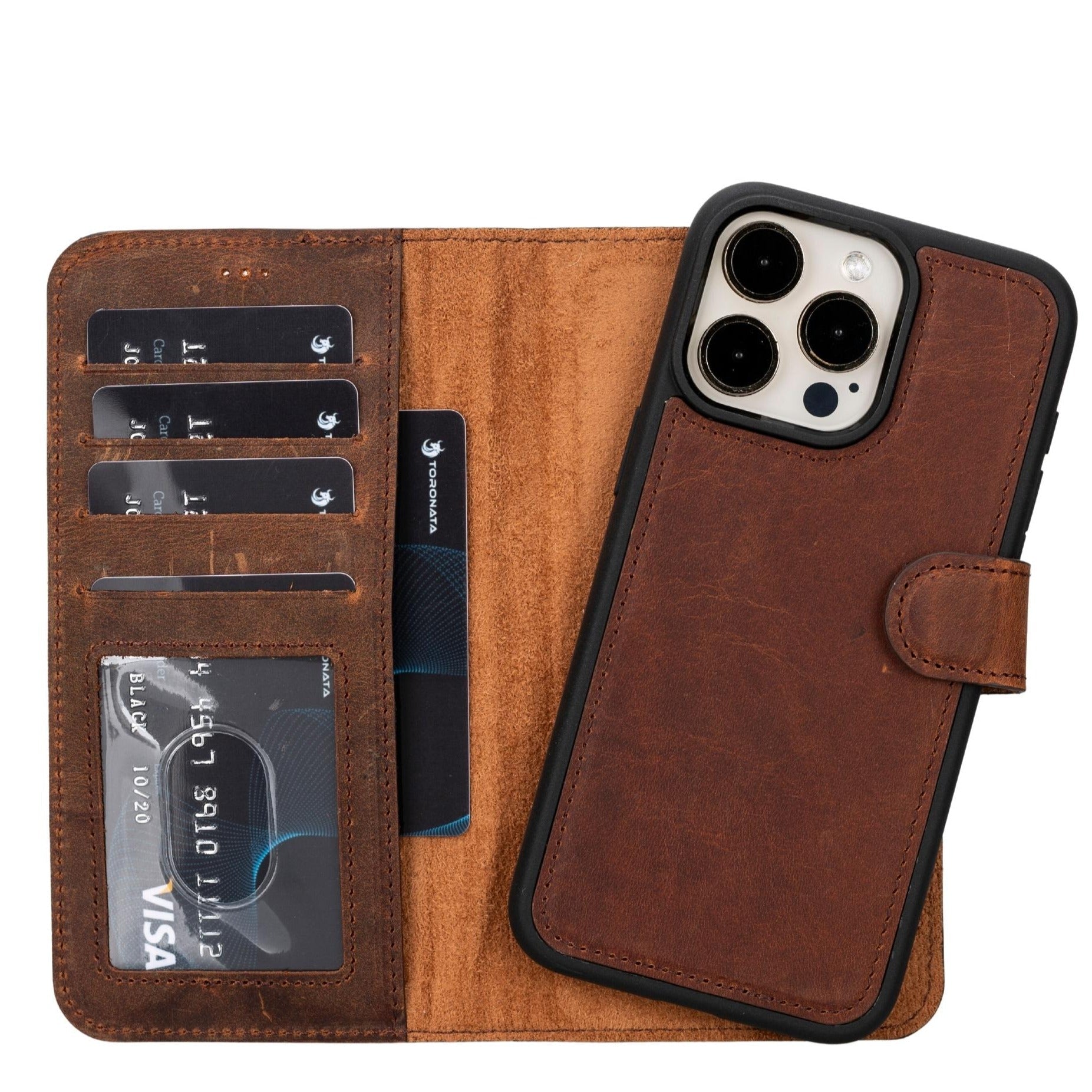 Casper Leather iPhone 15 Series Wallet Case-42