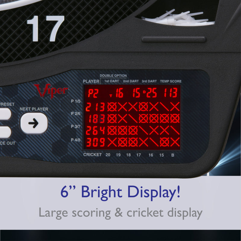 Viper Ion Illuminated Electronic Dartboard, 15.5" Regulation Target-2