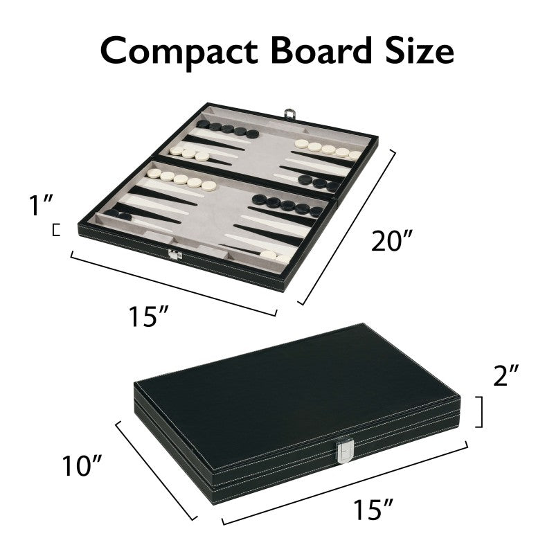 Mainstreet Classics Classic 15" Backgammon Set-2