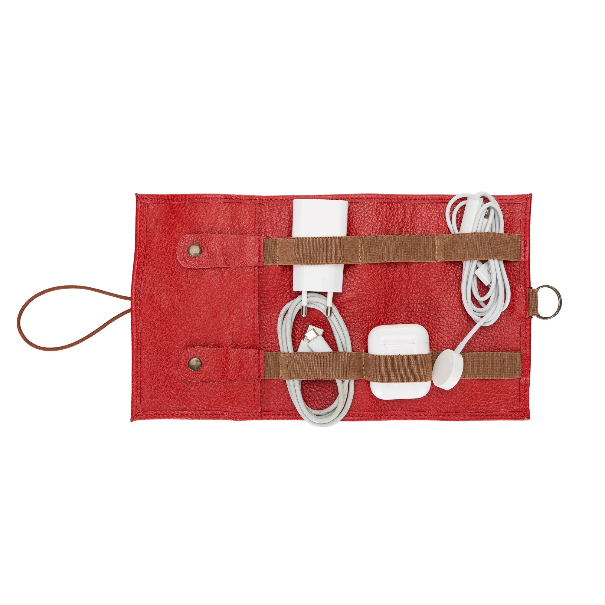 Salida Travel Pouch and Premium Leather Cable Organizer-9