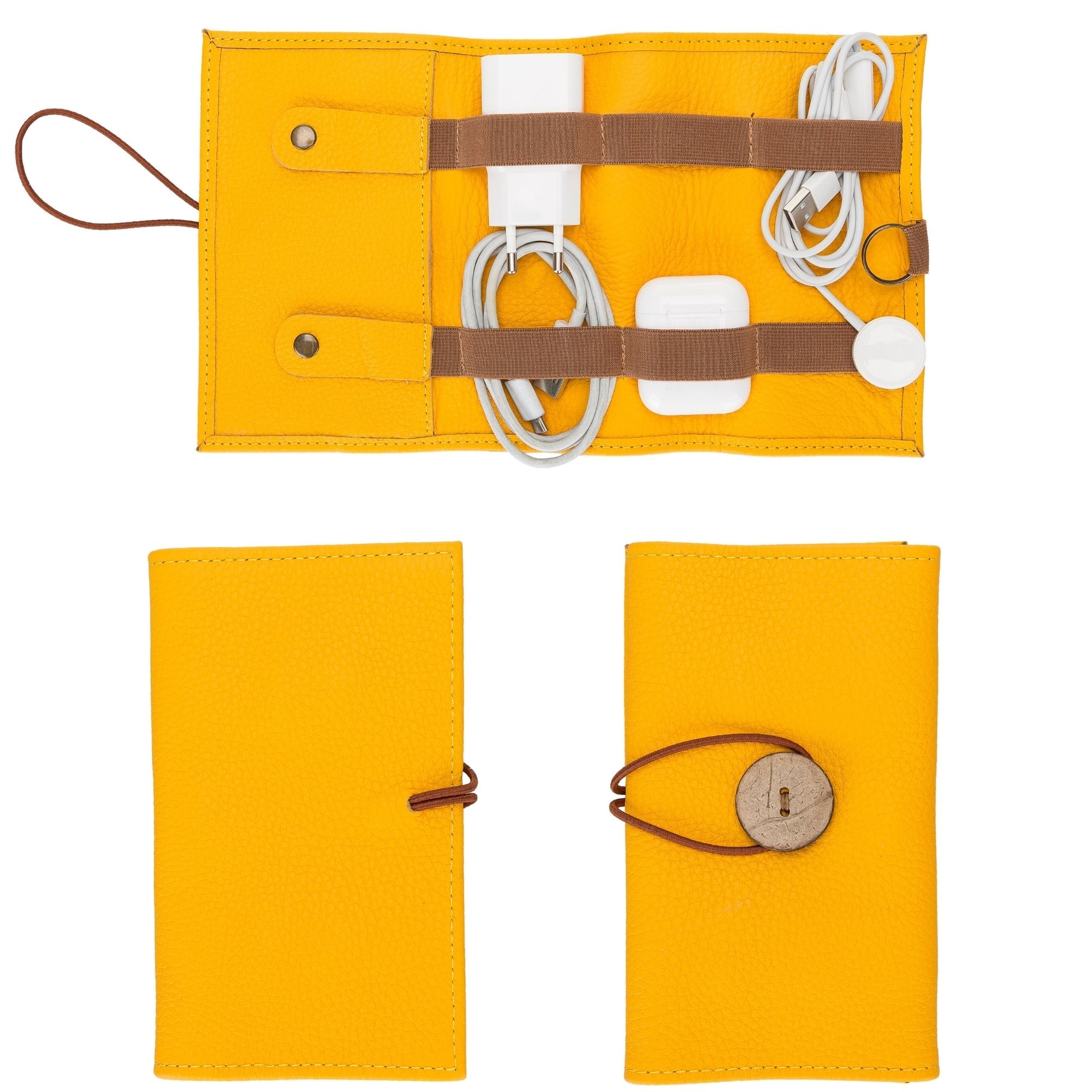 Salida Travel Pouch and Premium Leather Cable Organizer-32