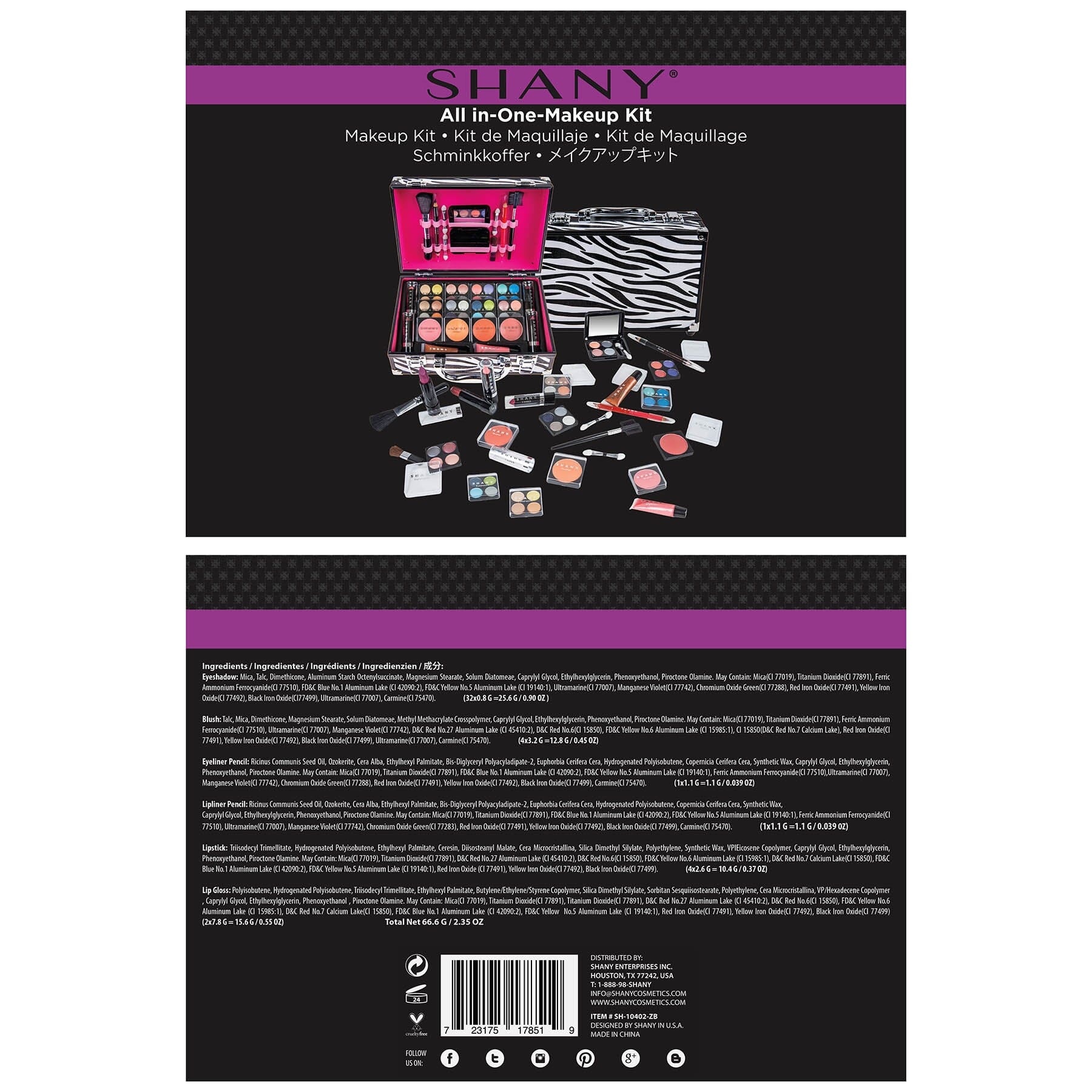 Carry All Makeup Train Case - Makeup Set-19