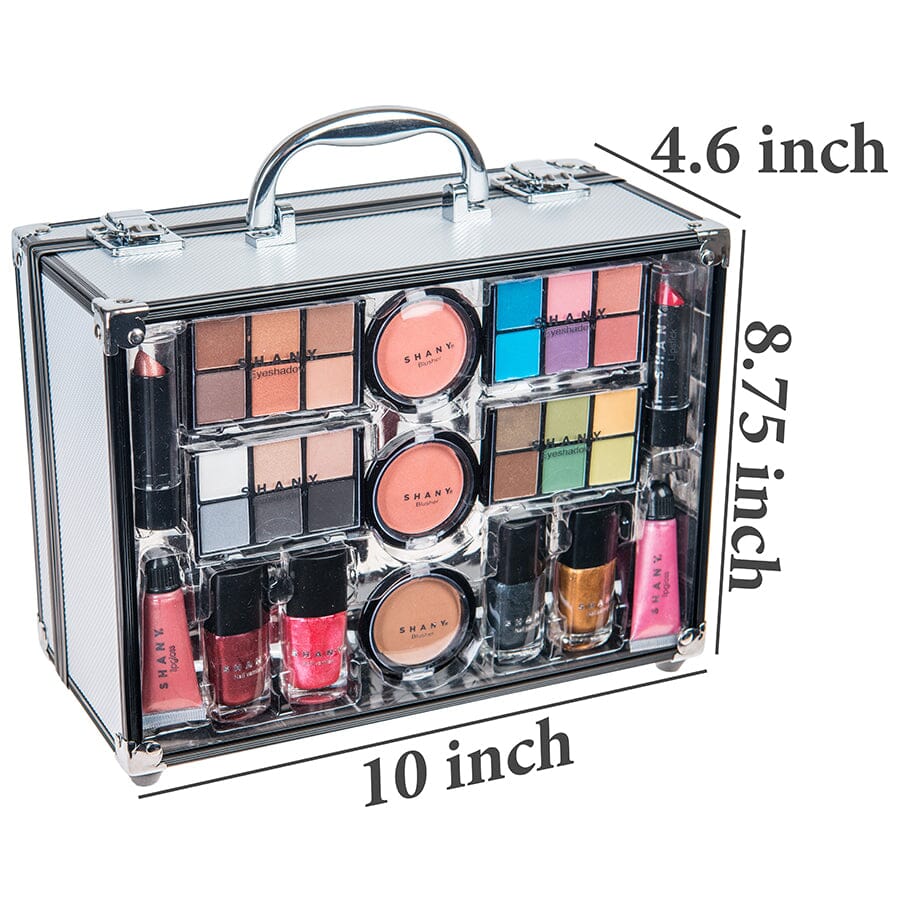 Carry All Trunk Makeup Set - Silver-3