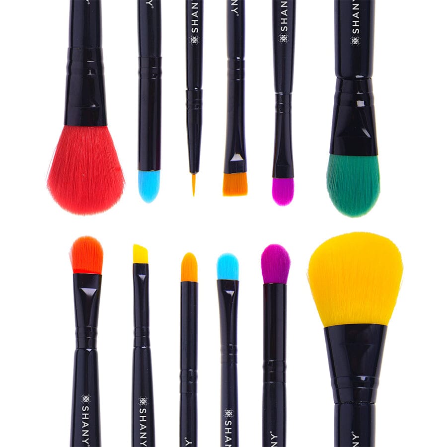 LUNA - 6 PC Double Sided Travel  Makeup Brush Set with Pouch-4