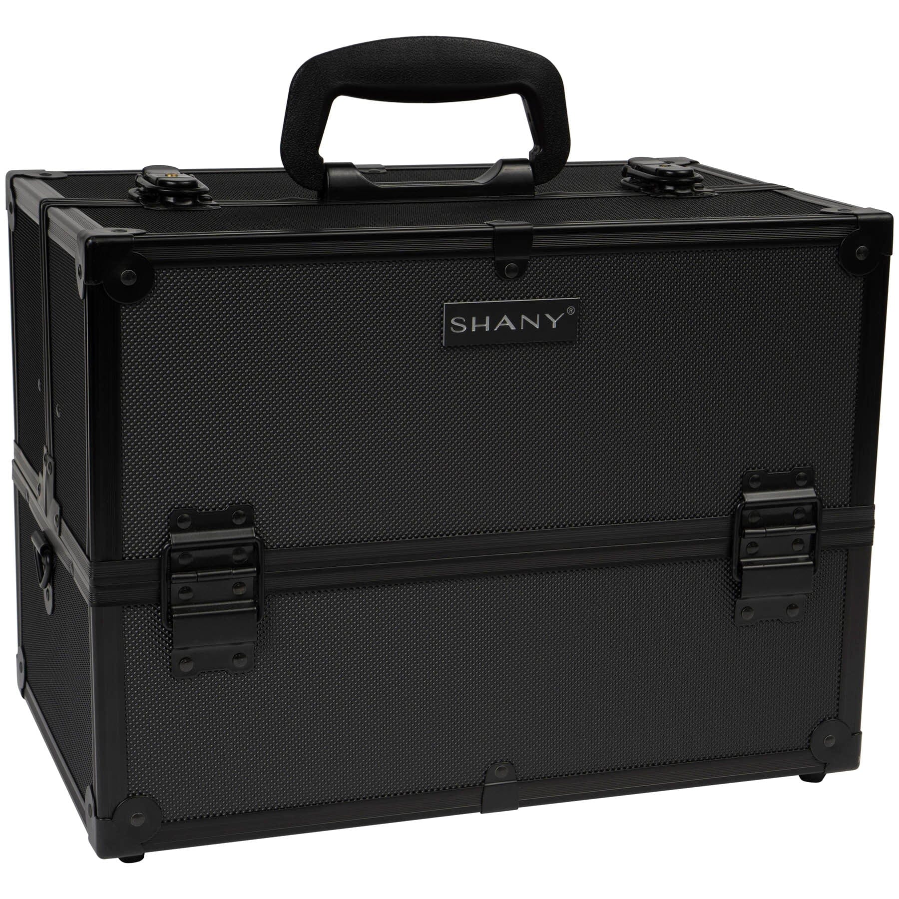 Essential Pro Makeup Train Case with Shoulder Strap and Locks-5