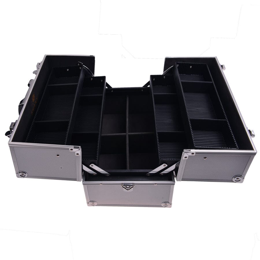 Essential Pro Makeup Train Case with Shoulder Strap and Locks-16