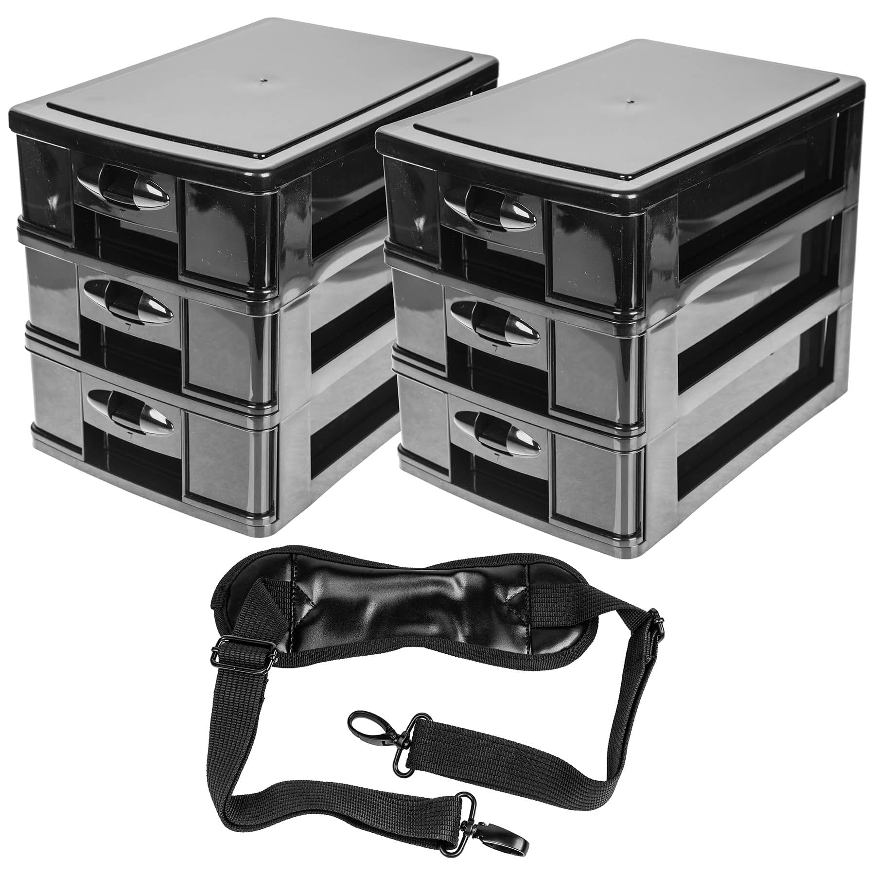 Makeup Artist Soft Rolling Trolley Cosmetic Case with Free Set of Mesh Bag-18