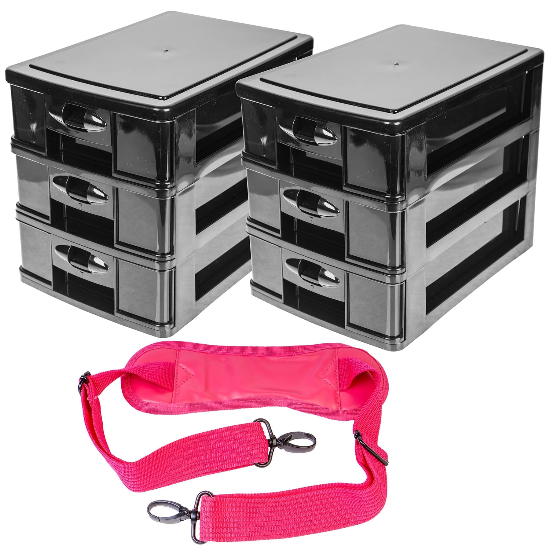 Makeup Artist Soft Rolling Trolley Cosmetic Case with Free Set of Mesh Bag-21