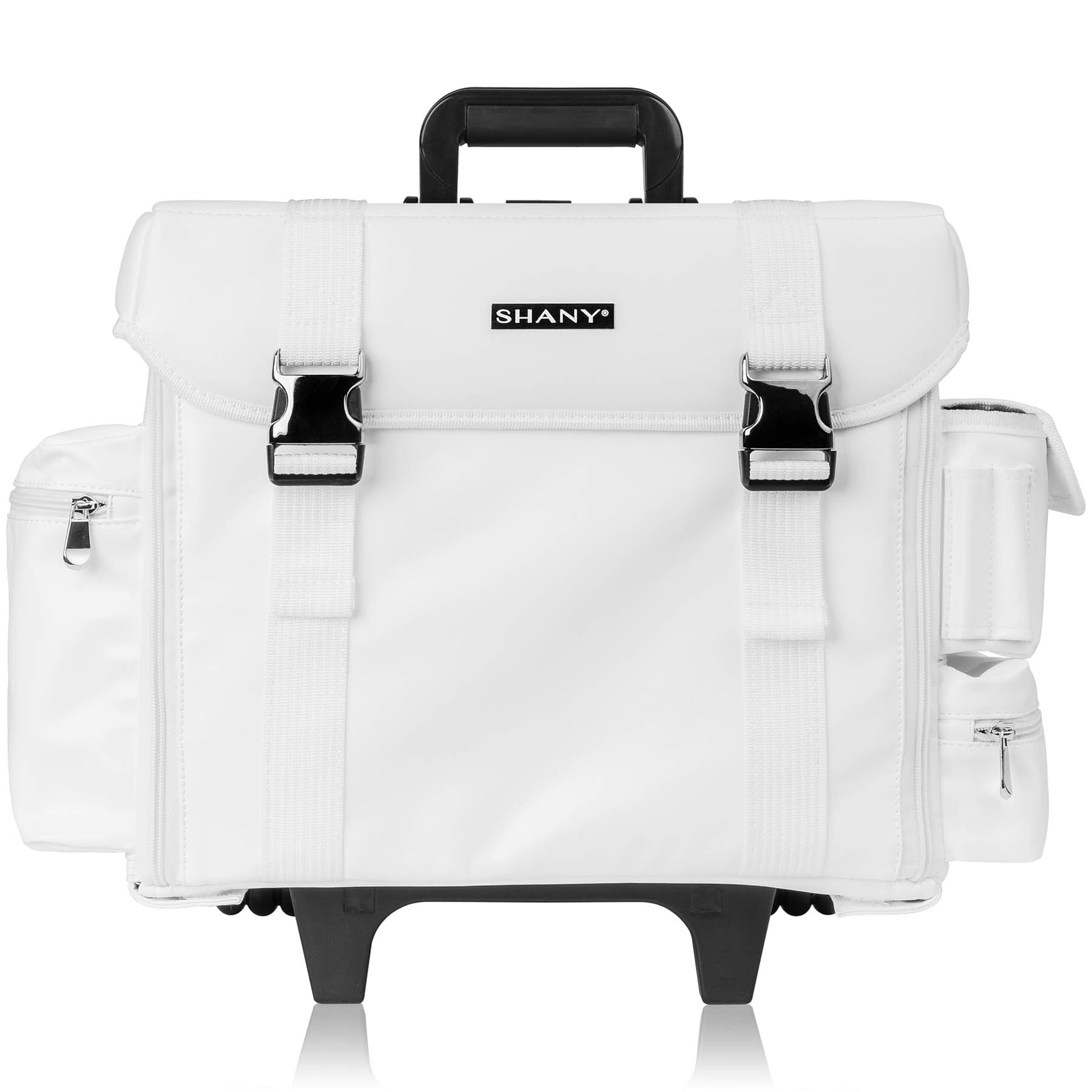 Makeup Artist Soft Rolling Trolley Cosmetic Case with Free Set of Mesh Bag-7