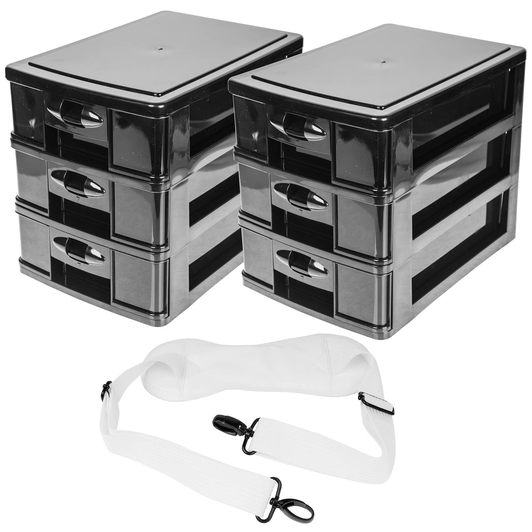 Makeup Artist Soft Rolling Trolley Cosmetic Case with Free Set of Mesh Bag-19