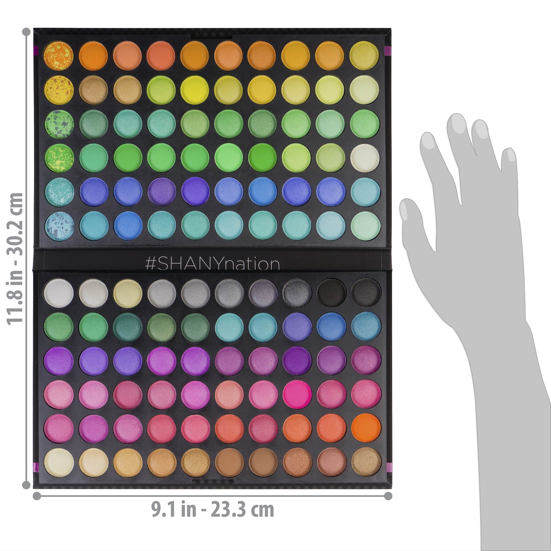120 Colors Eye shadow Palette, Bold and Bright Collection,  Classic Neon-3