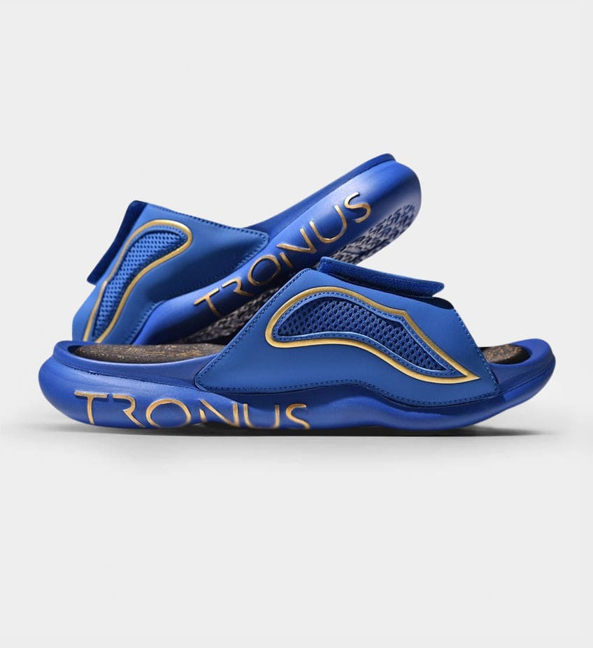 MENS LUXE SPORTS RECOVERY SLIDES MIDNIGHT by TRONUS FOOTWEAR