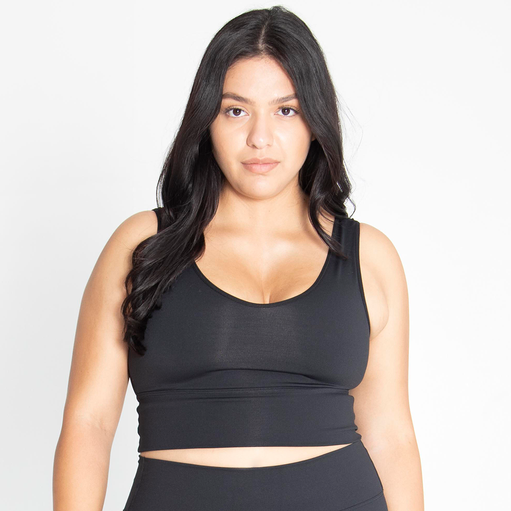 "Logo-less" Sculpt X Snatch Crop Top by Booté