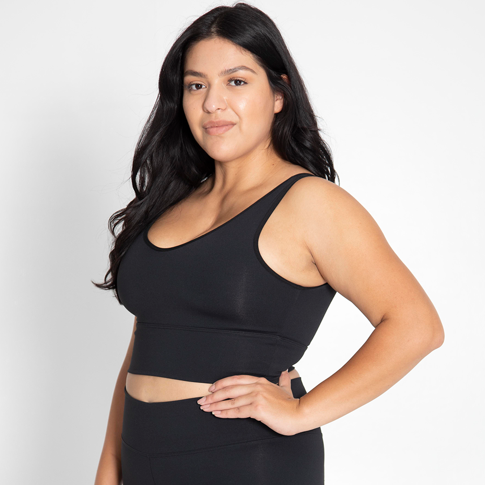 "Logo-less" Sculpt X Snatch Crop Top by Booté