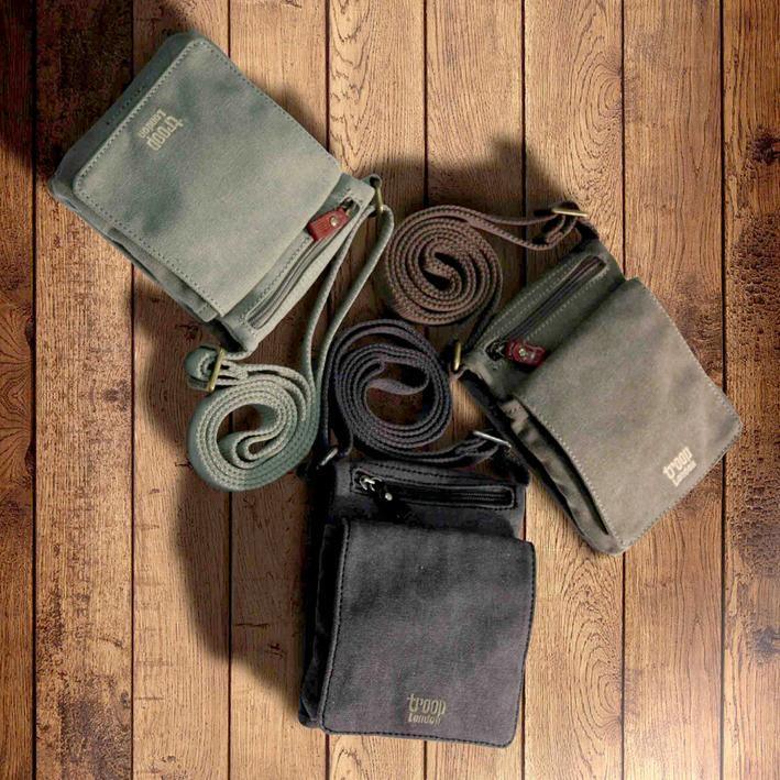TRP0243L Troop London Classic Canvas Across Body Bag-39