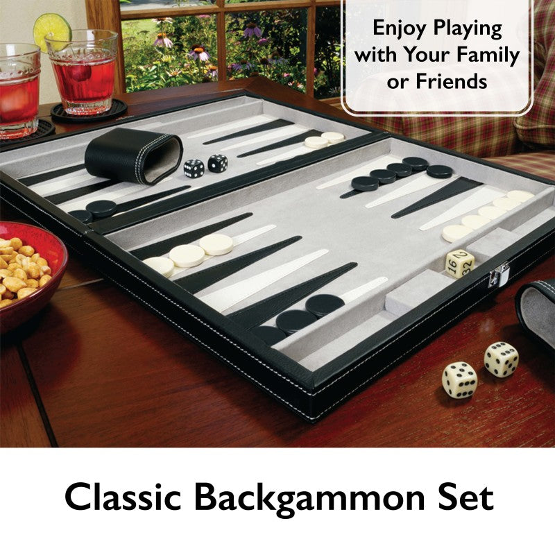 Mainstreet Classics Classic 15" Backgammon Set-1