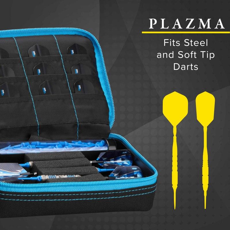 Casemaster Plazma Dart Case Black with Blue Trim-1