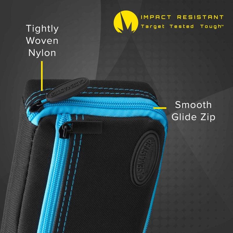Casemaster Plazma Dart Case Black with Blue Trim-3